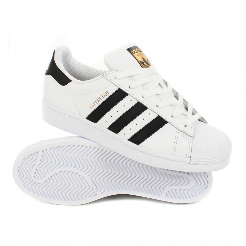 adidas superstar blanche et noir femme